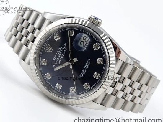 VR3235 Bracelet 126234 1:1 Jubilee Dial 36 904L Steel Edition SS Blue on DateJust APF Diamonds Best 0204